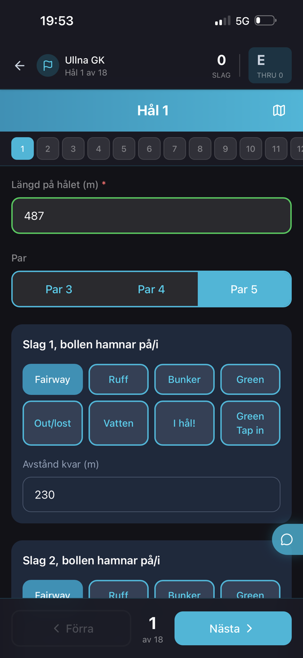 IMPA Golf - Scorecard